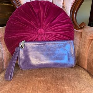 Hobo International Purple Leather Wristlet